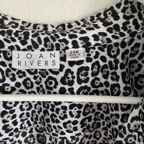 Joan Rivers Animal Print Blouse Size 24W - Picture 2 of 3